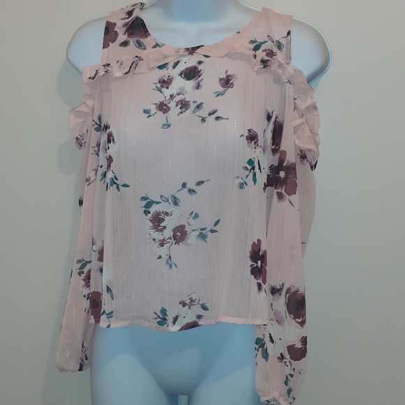 👚3 for $25👗Material Girl Pink Blouse🇨🇦 L